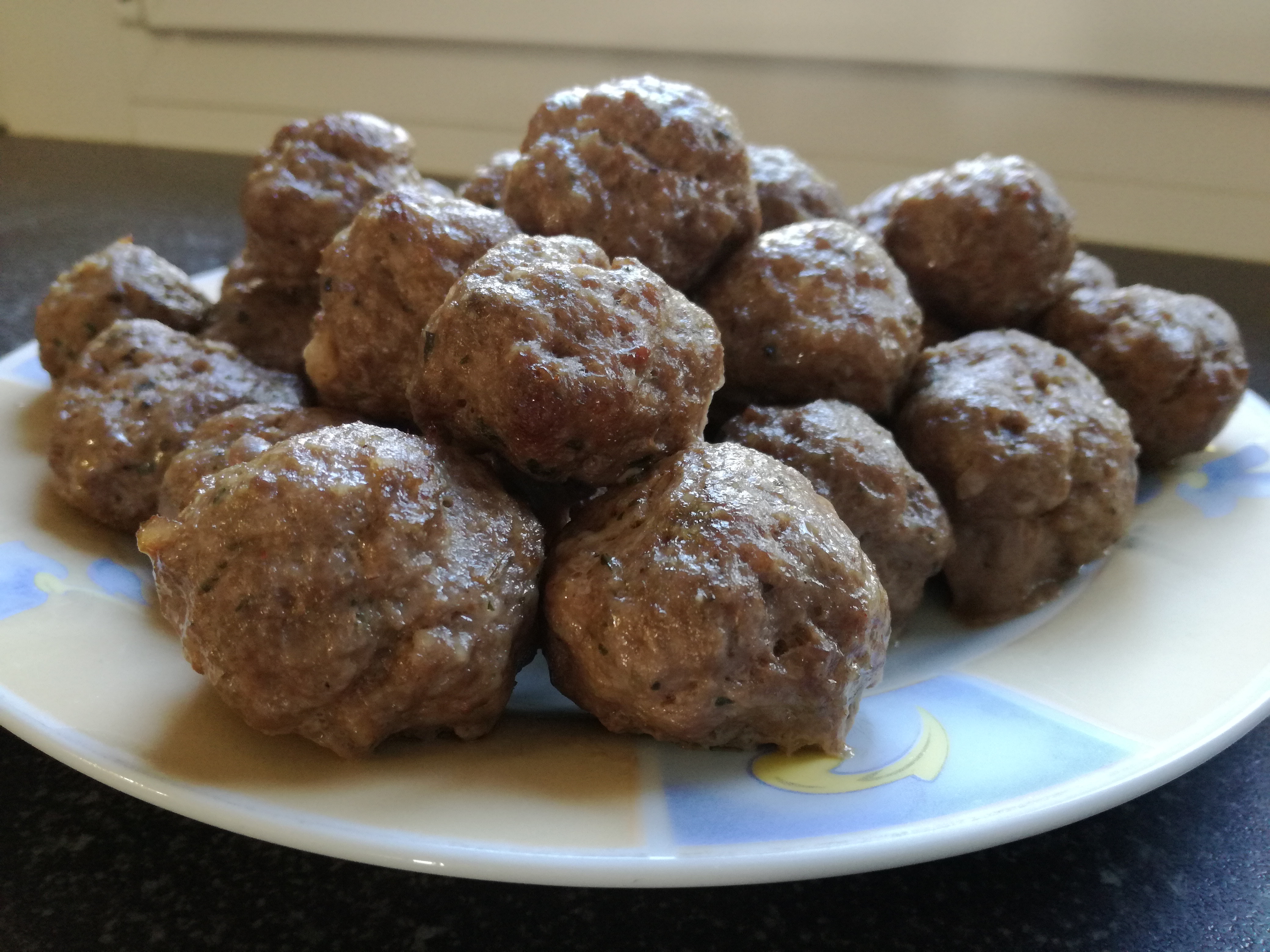 Petites boulettes au four pour la soupe