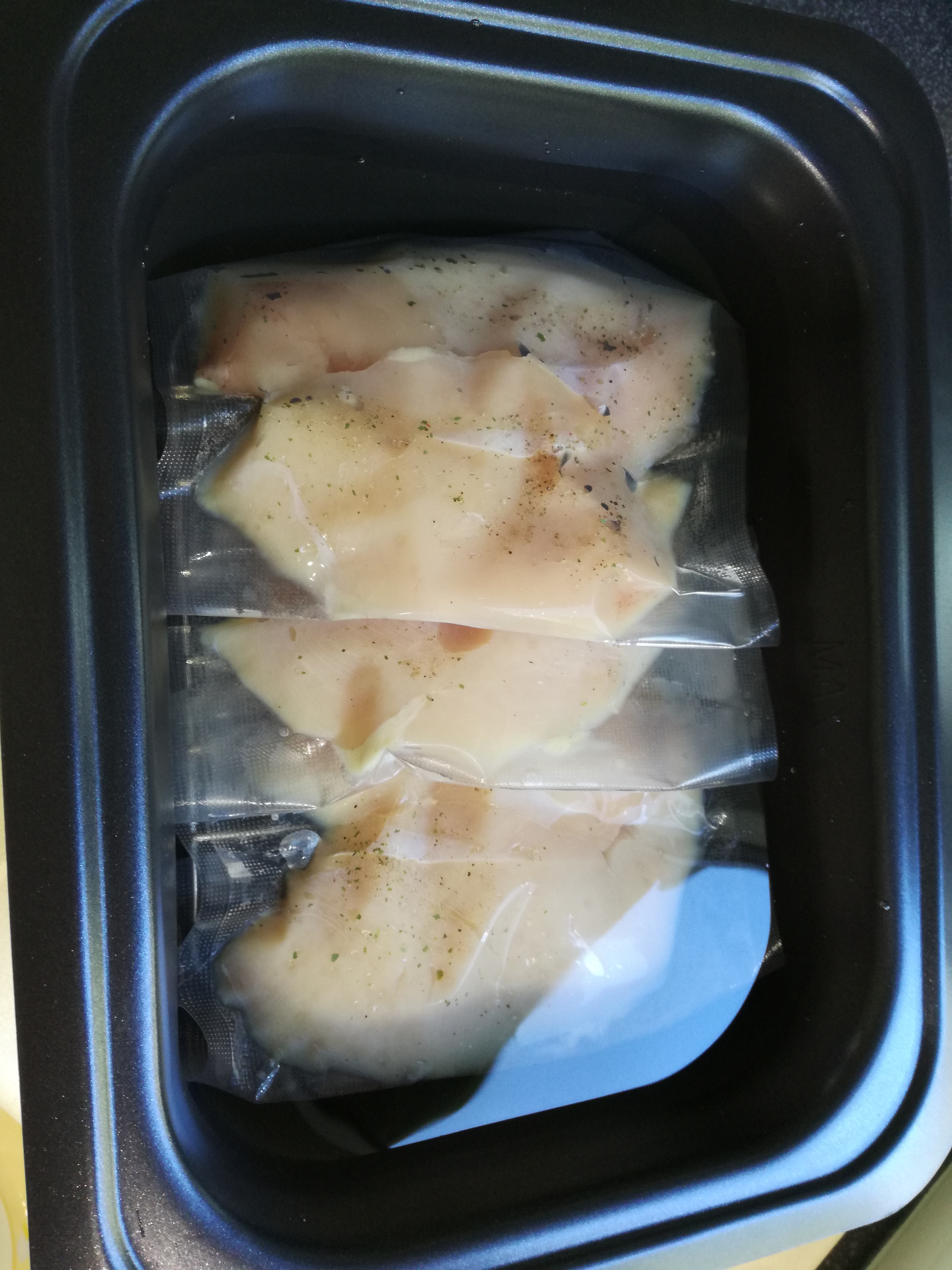 Filets de poulet cuits sous-vide