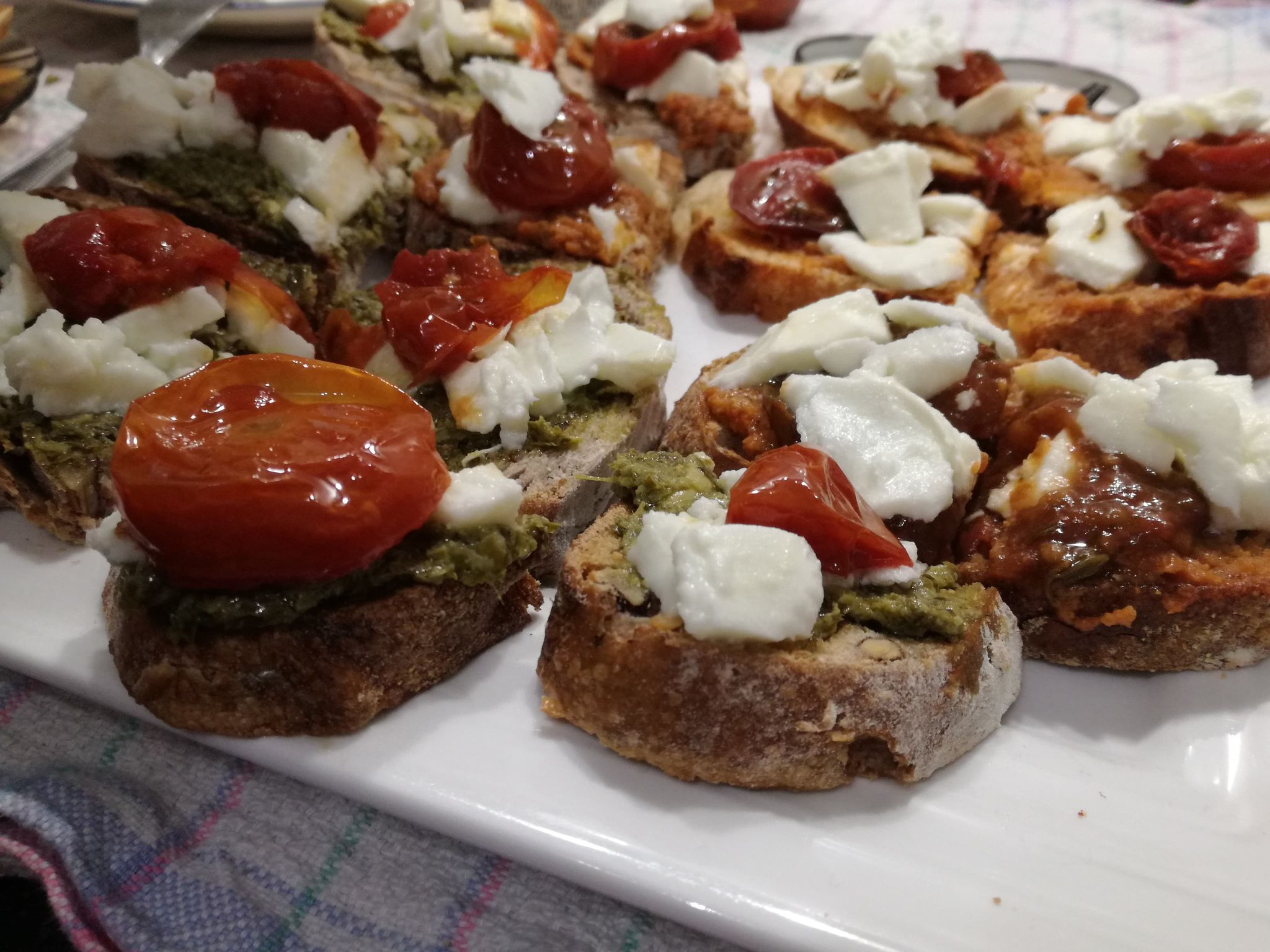 Tartines façon pizzas