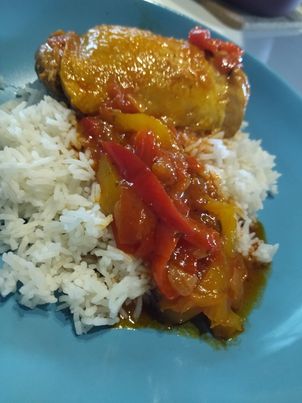 Poulet basquaise au Cookeo