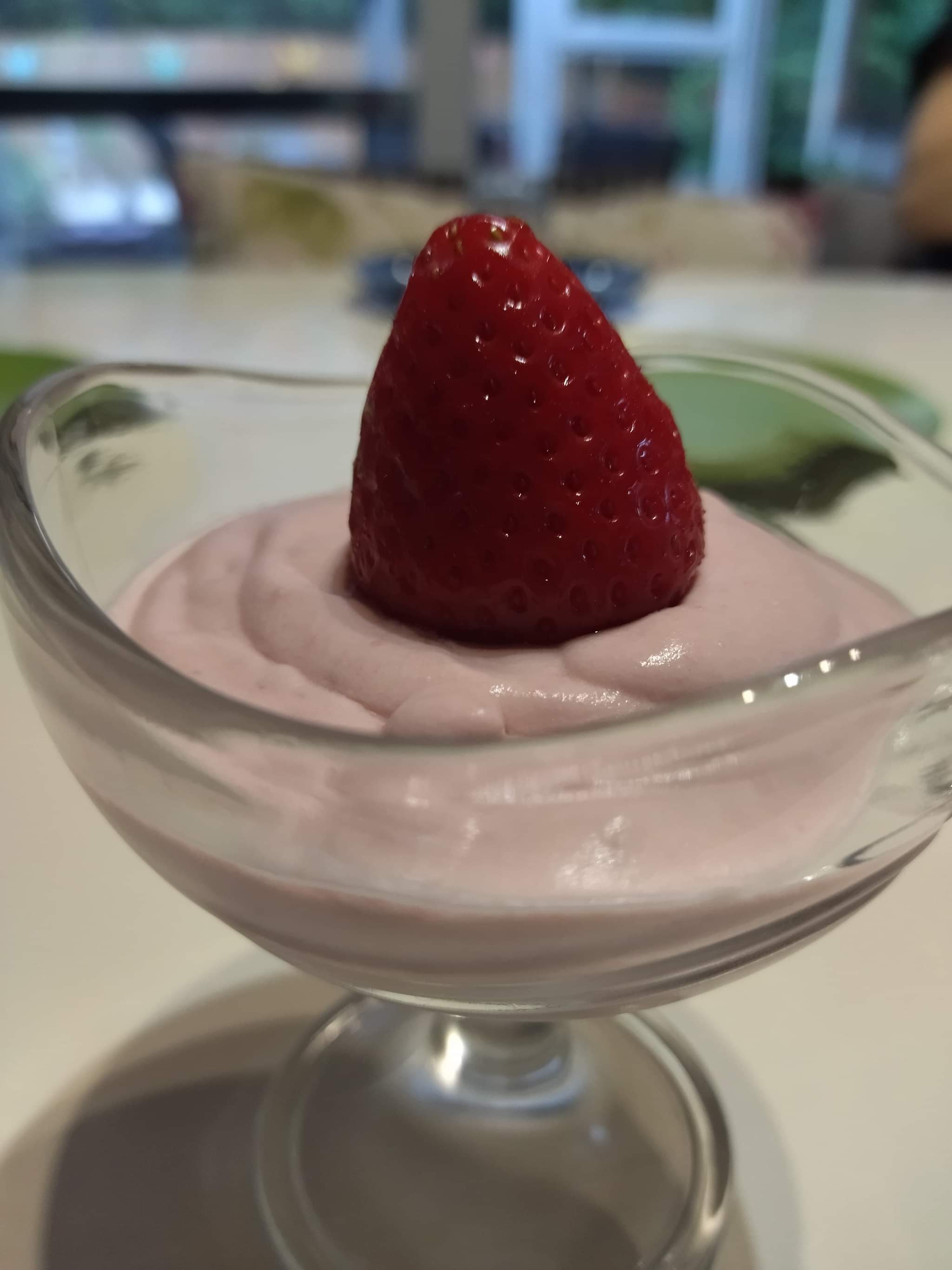 Mousse de fraises au mascarpone