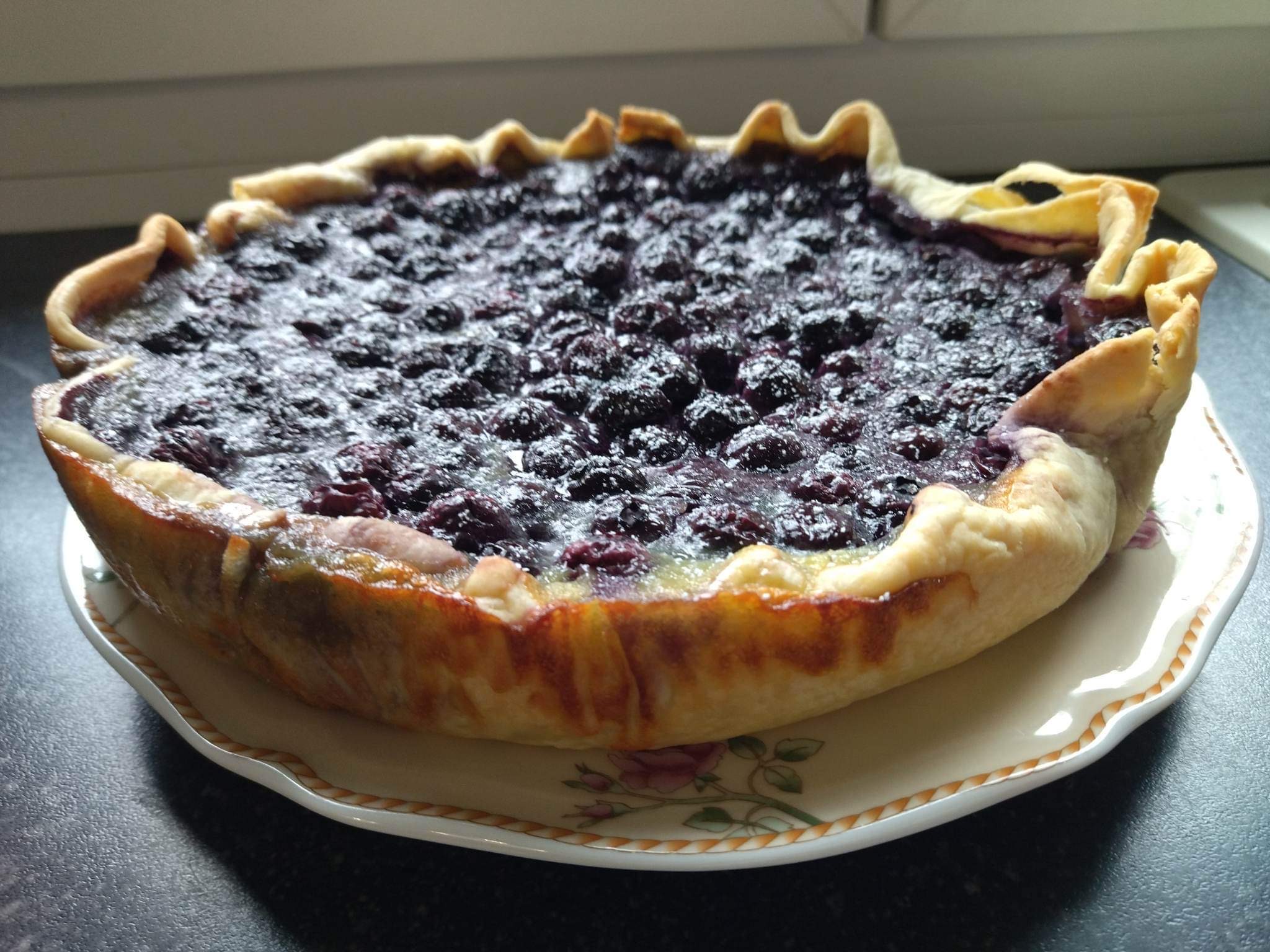 Tarte aux myrtilles