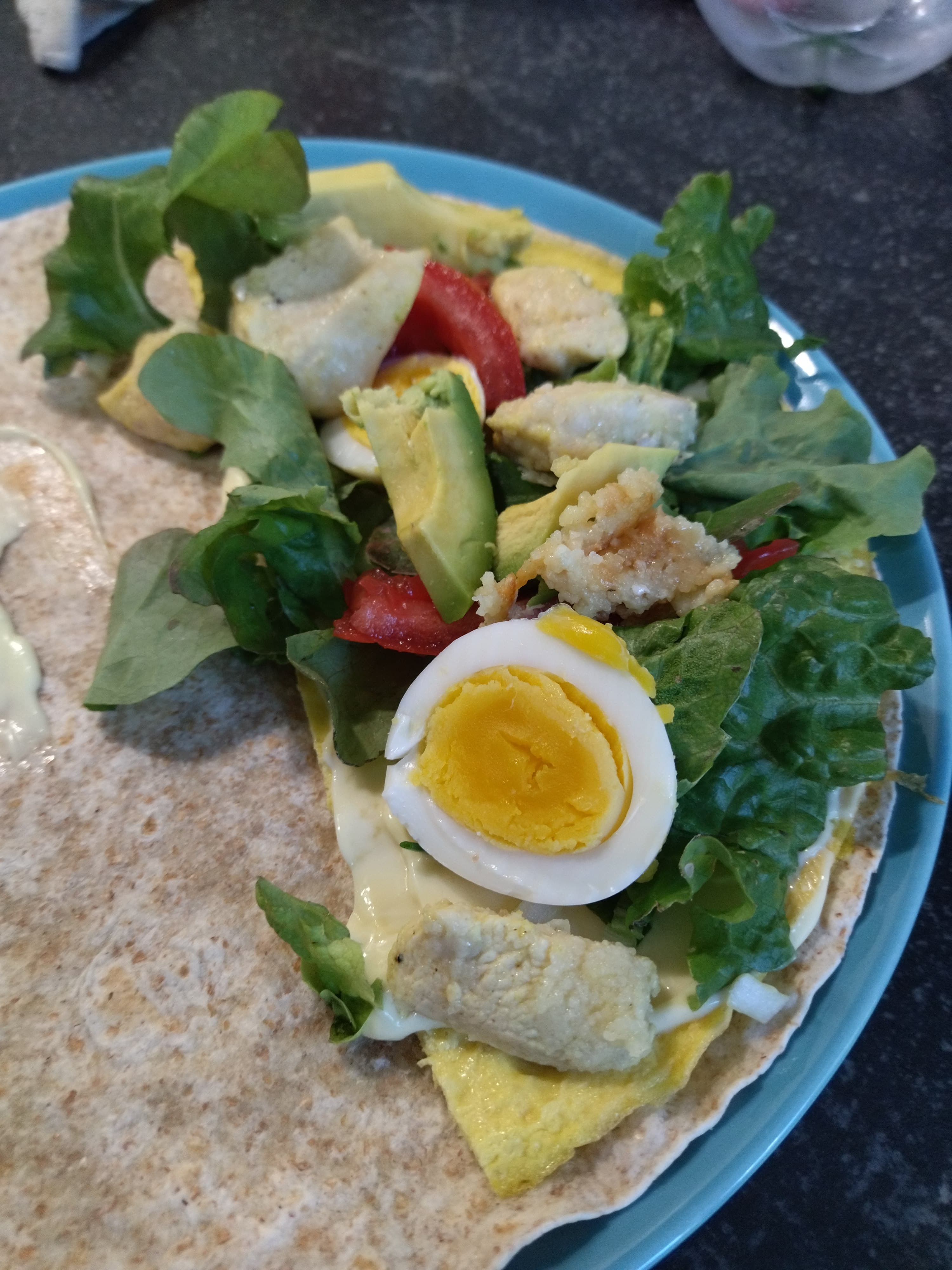 Wraps de poulet croustillant