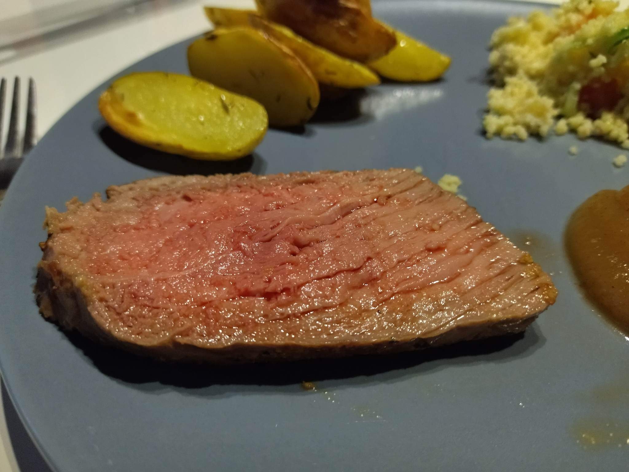 Rôti de boeuf et pommes de terre rôties au grill Ninja