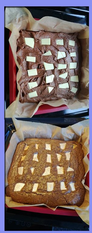 Brownie aux carrés de chocolat