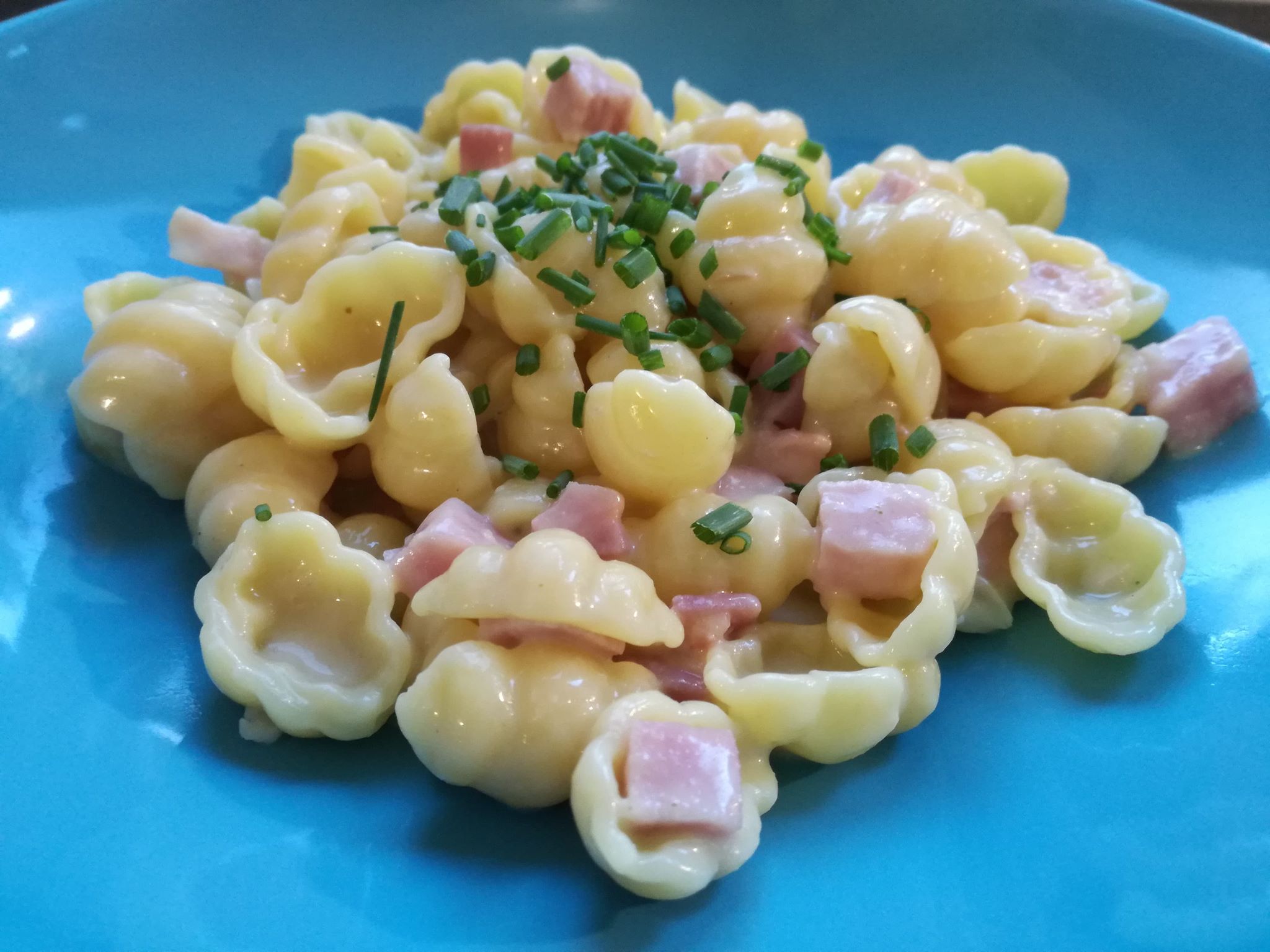 Risotto de coquillettes au jambon de Cyril Lignac