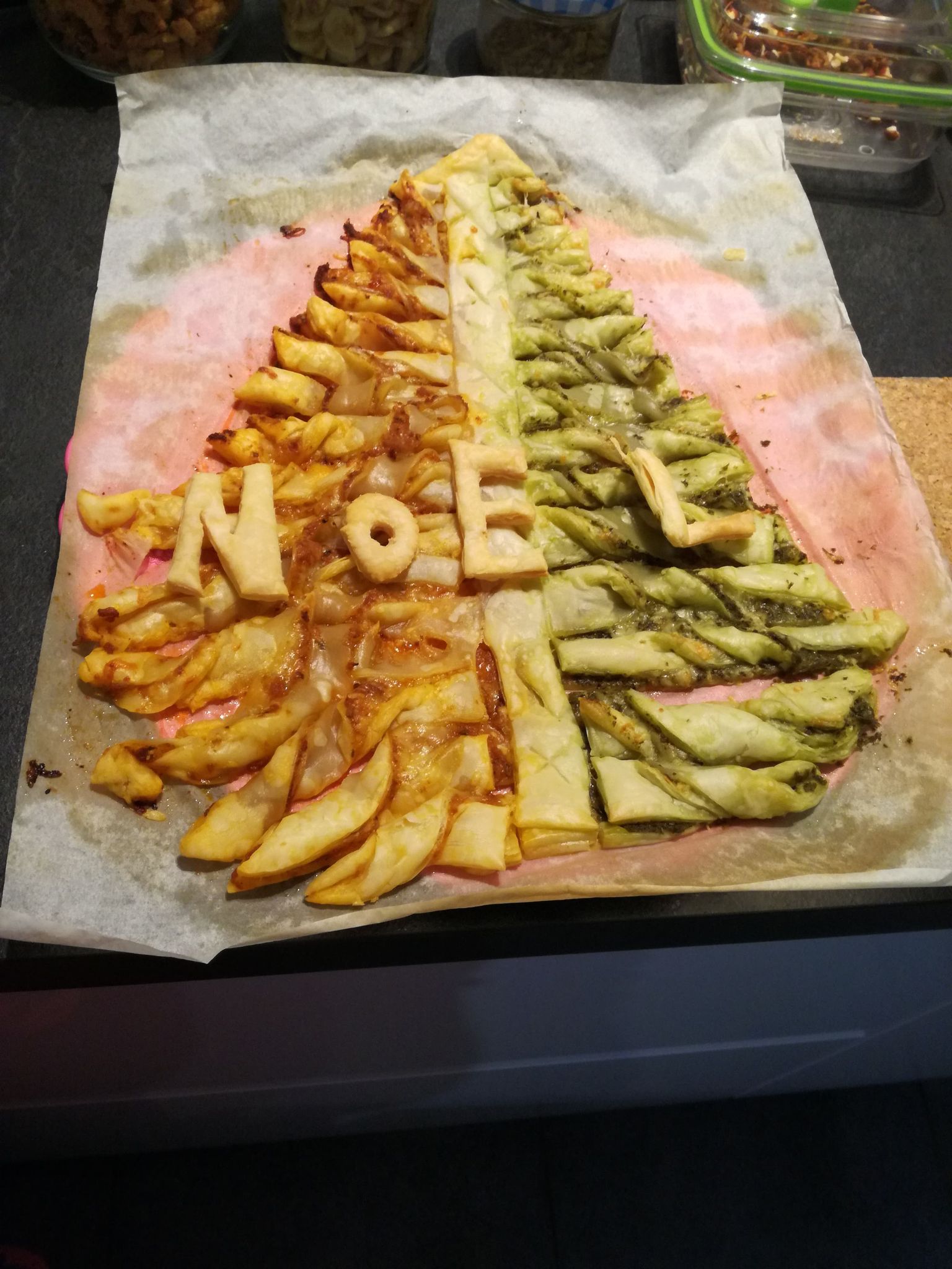 Feuilleté au pesto