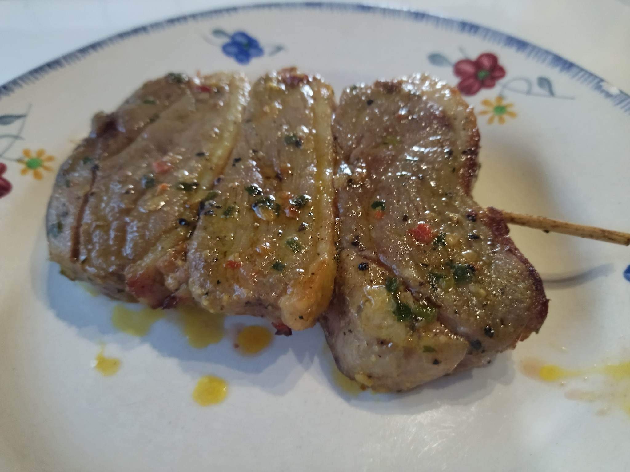 Brochettes de canard marinées